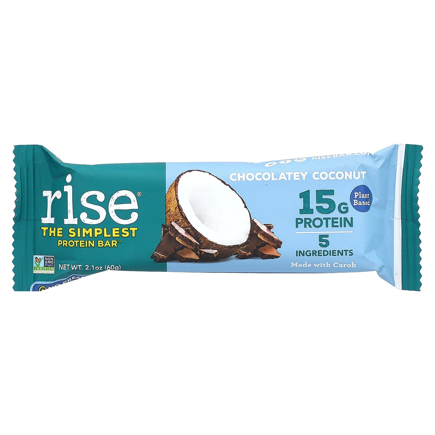 Rise Bar, The Simplest Protein Bar, Chocolatey Coconut, 12 Bars, 2.1 oz (60 g) Each