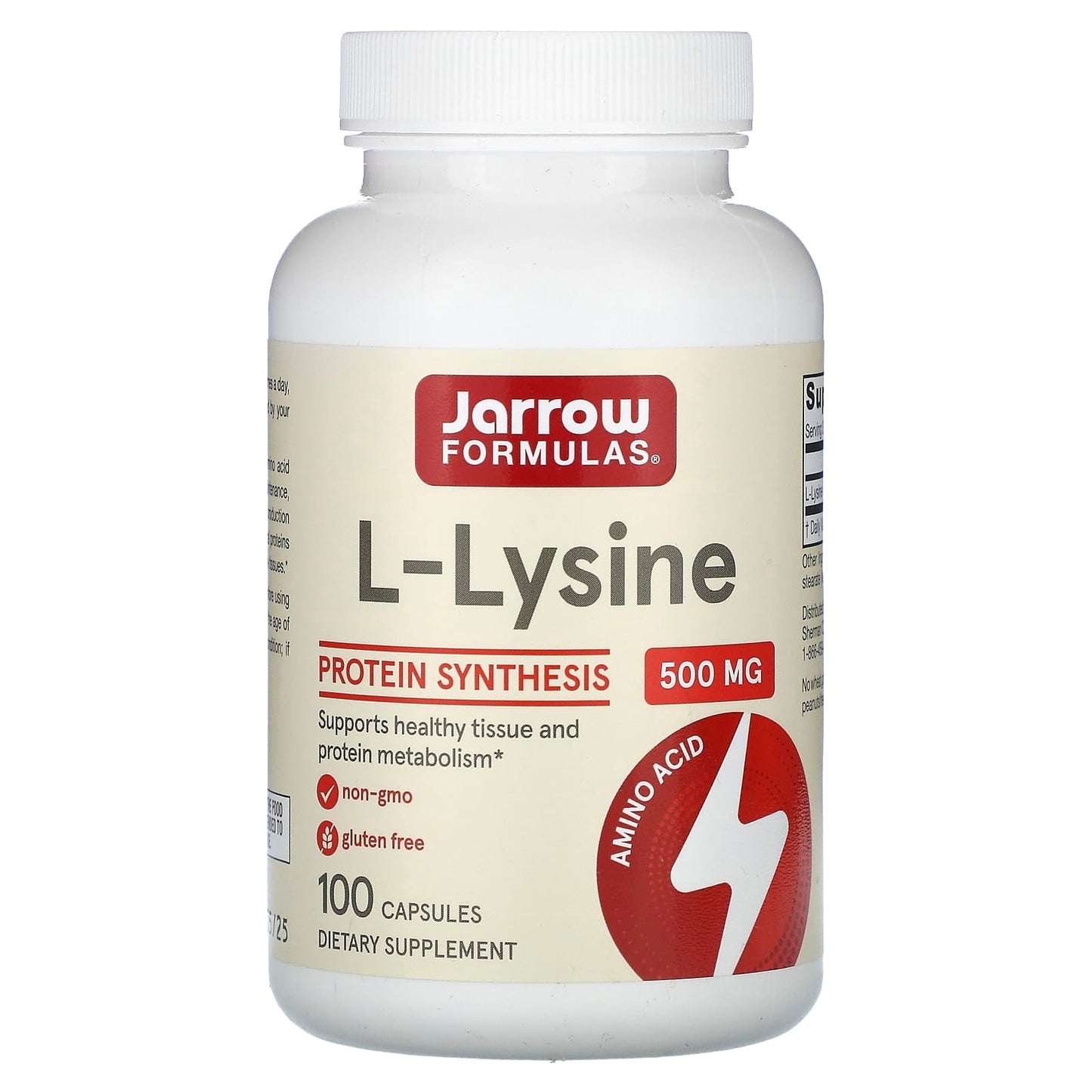 Jarrow Formulas-L-Lysine-500 mg-100 Capsules