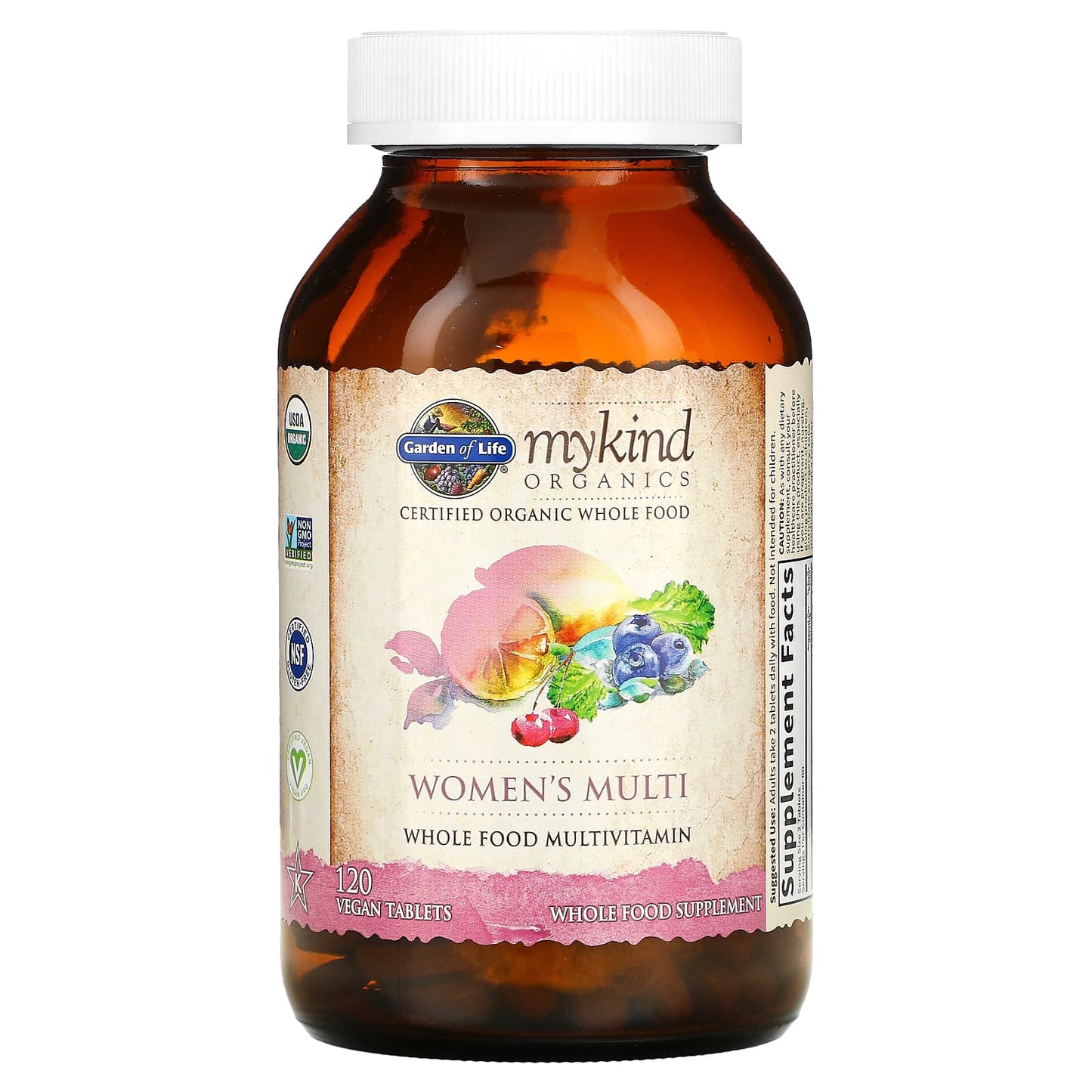 Garden of Life, MyKind Organics, Women's Multi, 120 Vegan Tablets