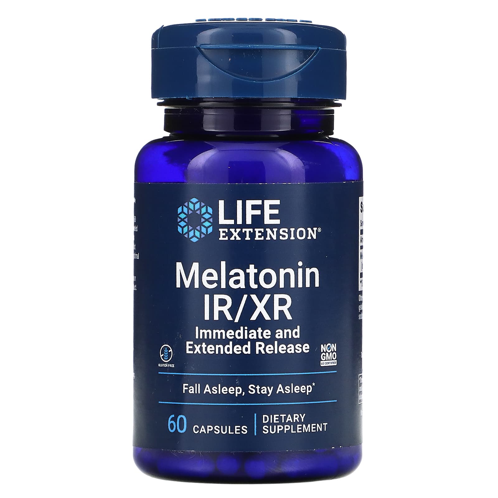 Life Extension-Melatonin IR/XR-60 Capsules