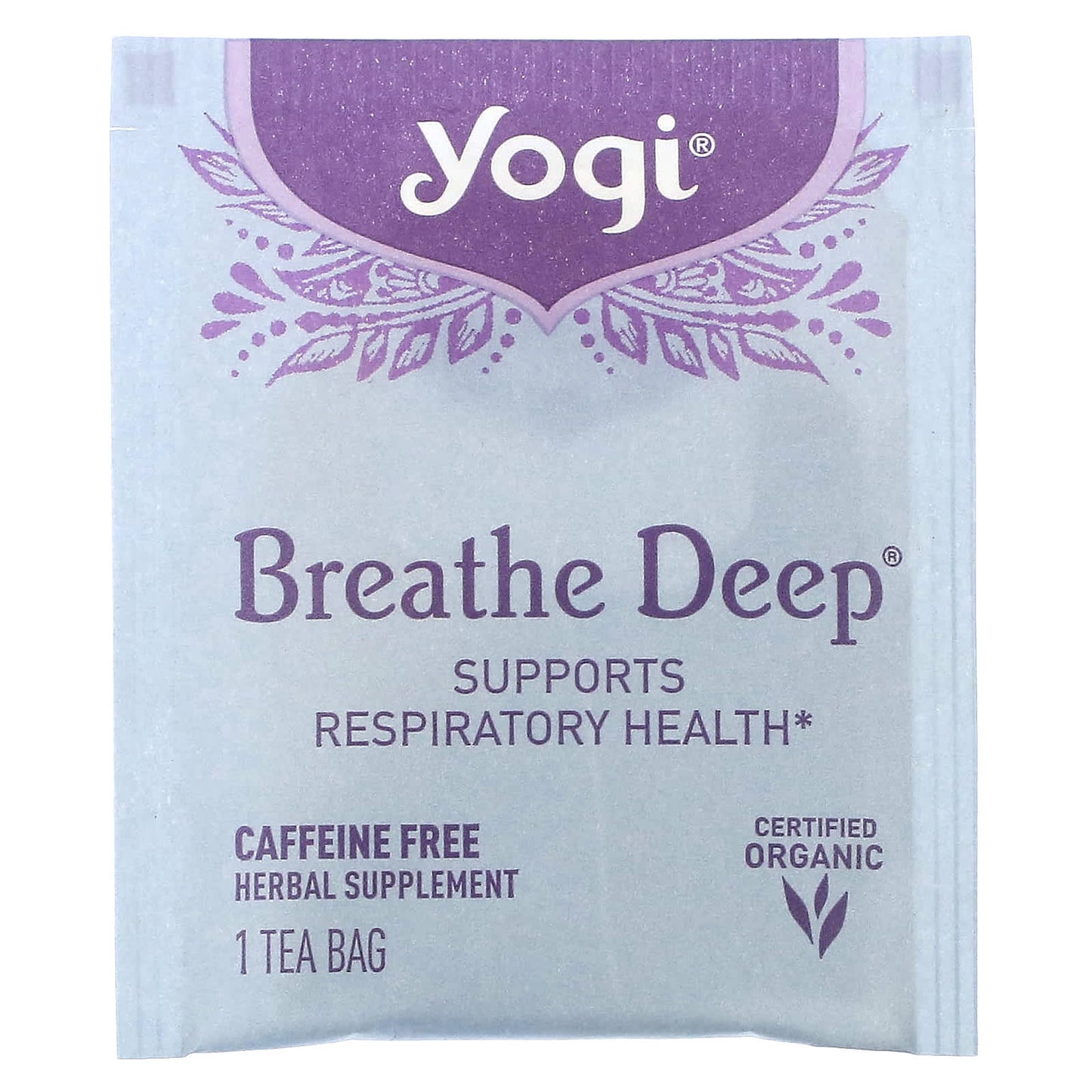 Yogi Tea, Breathe Deep, Caffeine Free, 16 Tea Bags, 1.12 oz (32 g)