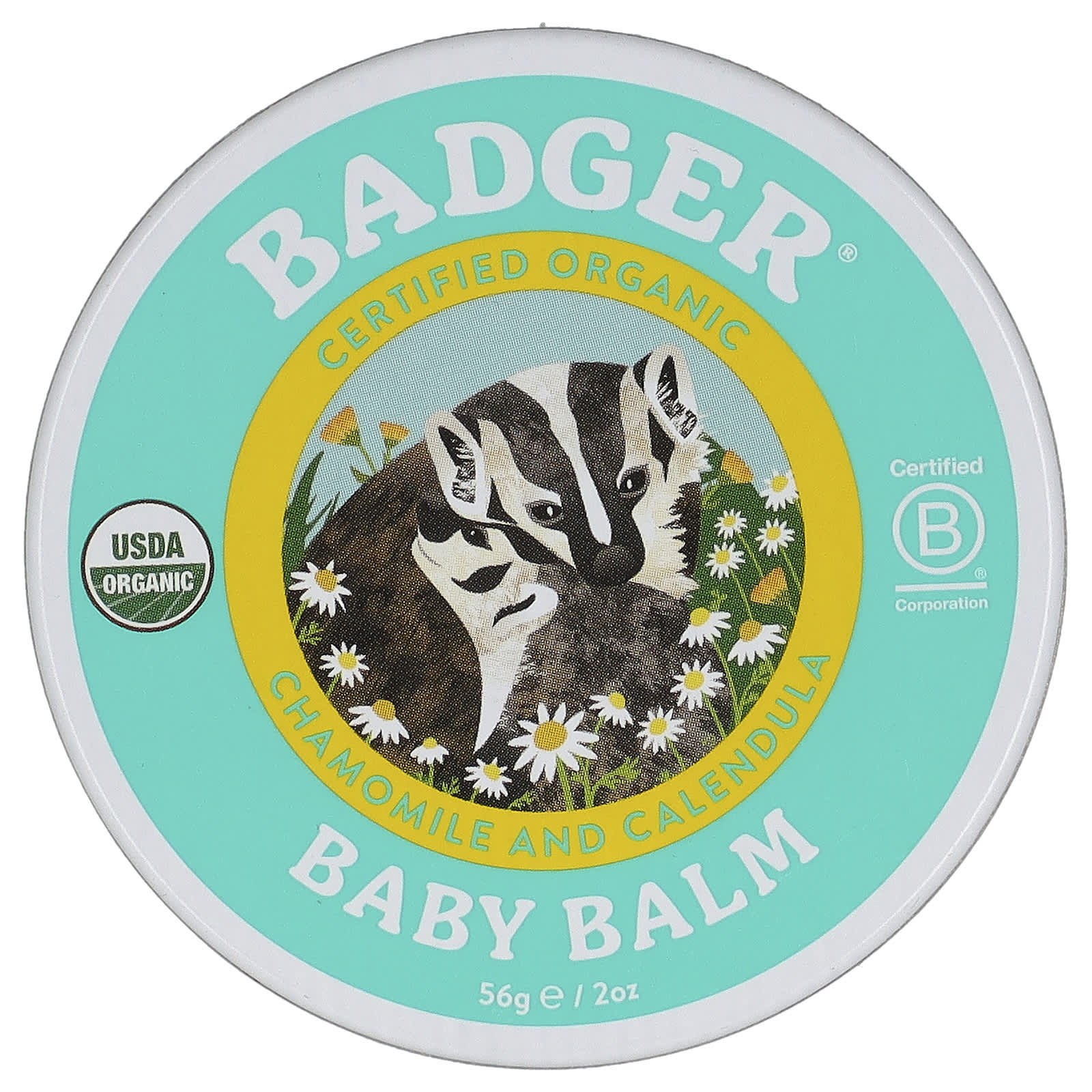 Badger Company-Organic Baby Balm-Chamomile and Calendula-2 oz (56 g)