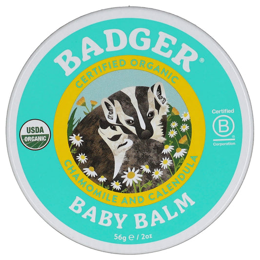 Badger Company-Organic Baby Balm-Chamomile and Calendula-2 oz (56 g)