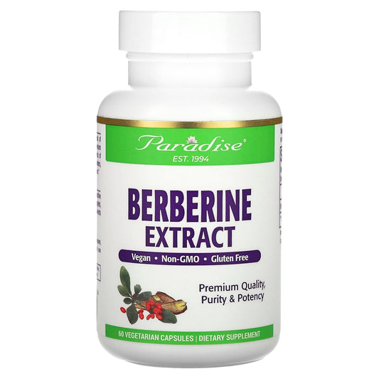 Paradise Herbs-Berberine Extract-60 Vegetarian Capsules