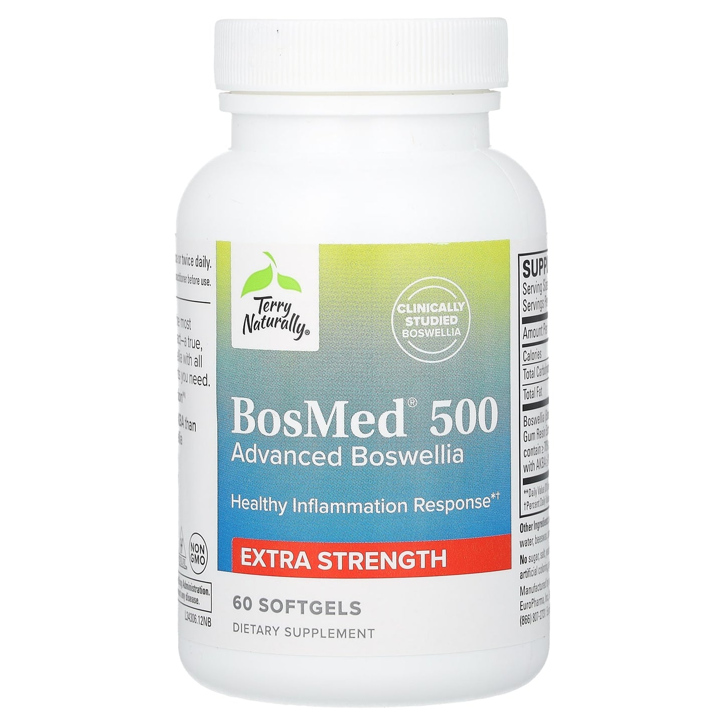 Terry Naturally, BosMed 500, Advanced Boswellia, Extra Strength, 60 Softgels