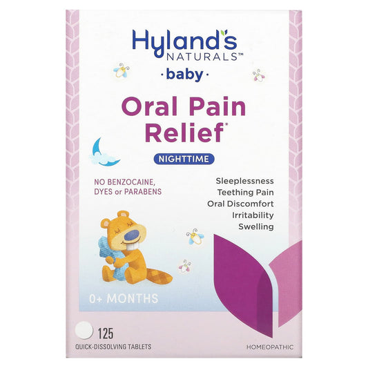 Hyland's Naturals-Baby-Oral Pain Relief- Nighttime-0+ Months-125 Quick-Dissolving Tablets