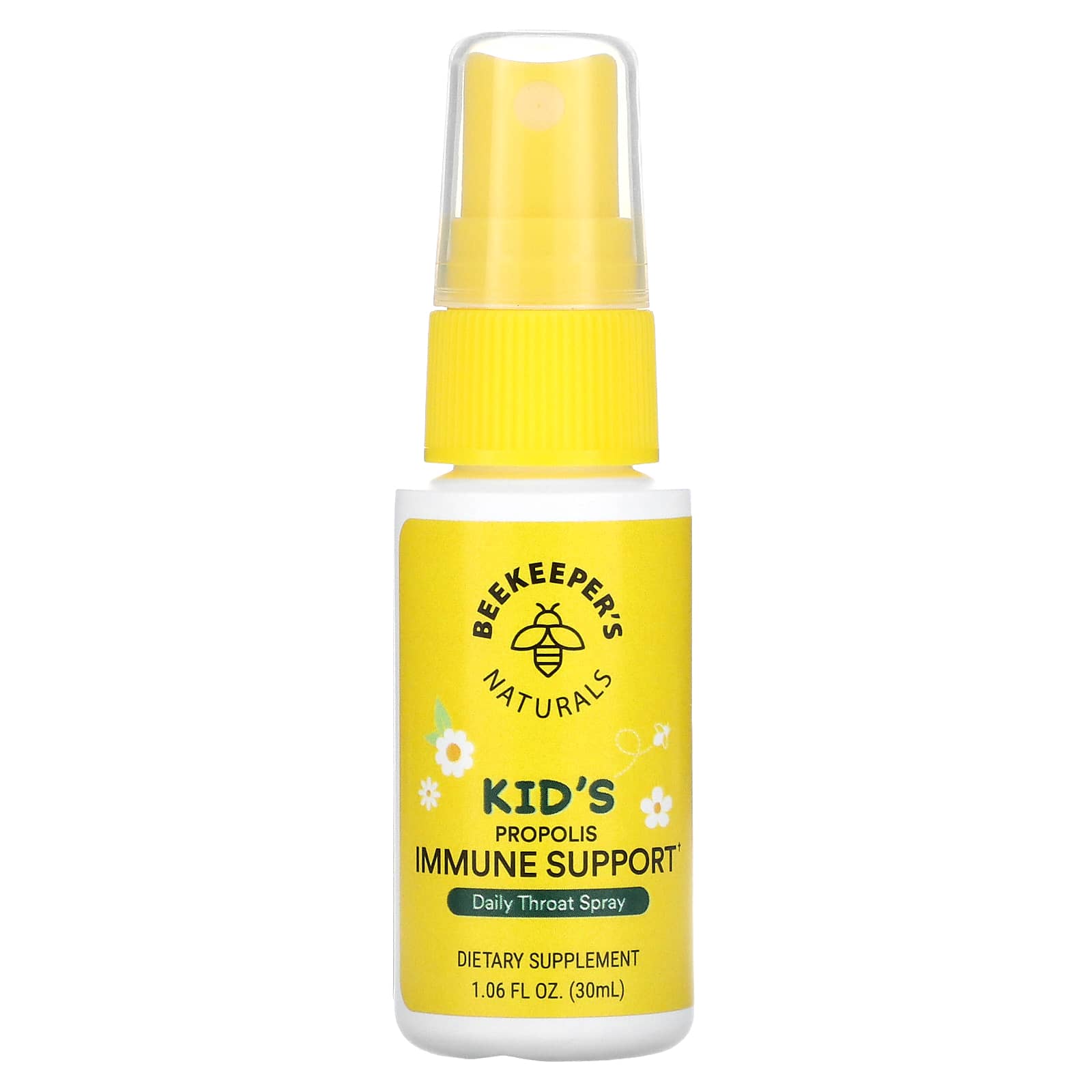 Beekeeper's Naturals-Kids-Propolis Immune Support-Daily Throat Spray-1.06 fl oz (30 ml)