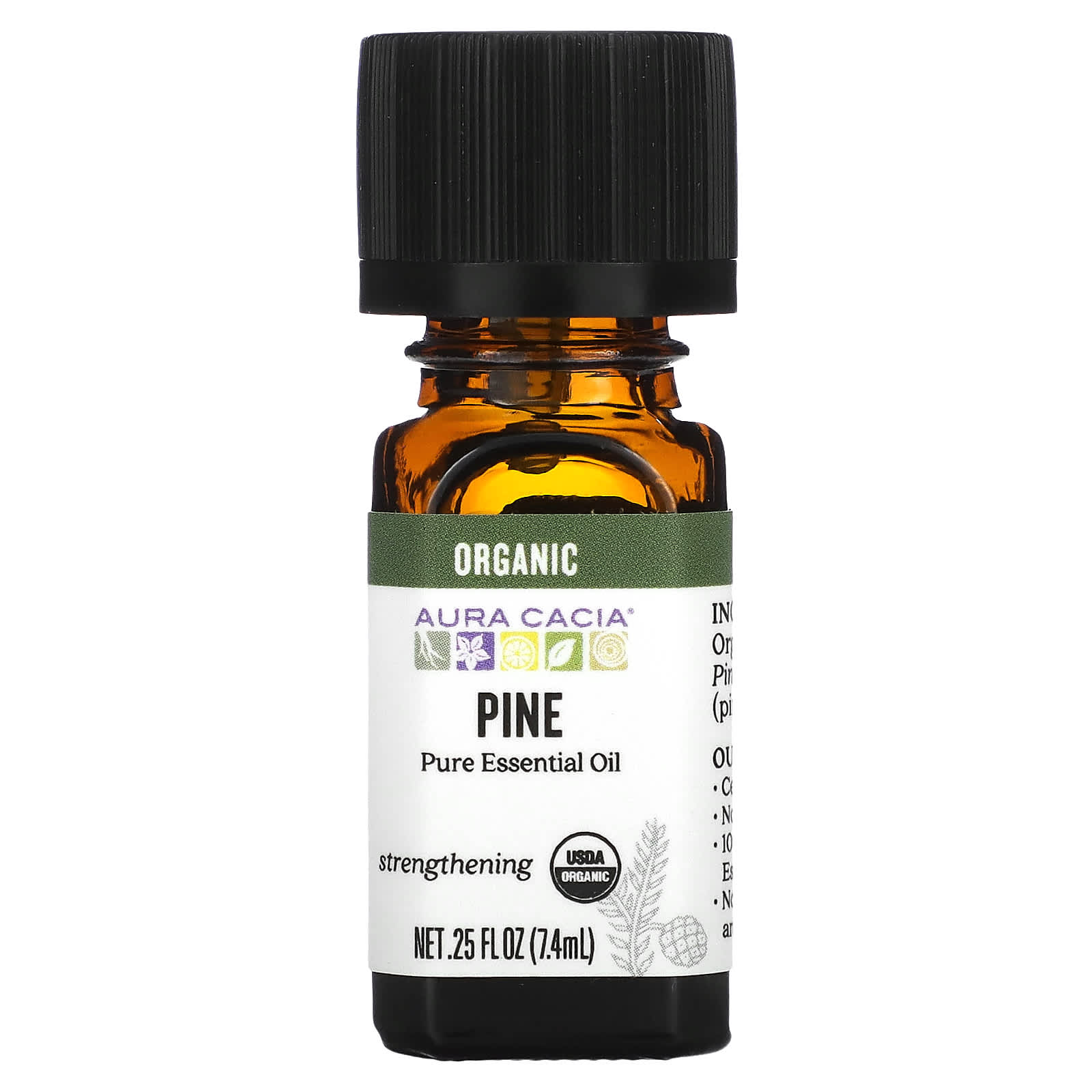 Aura Cacia-Pure Essential Oil-Organic Pine-0.25 fl oz (7.4 ml)