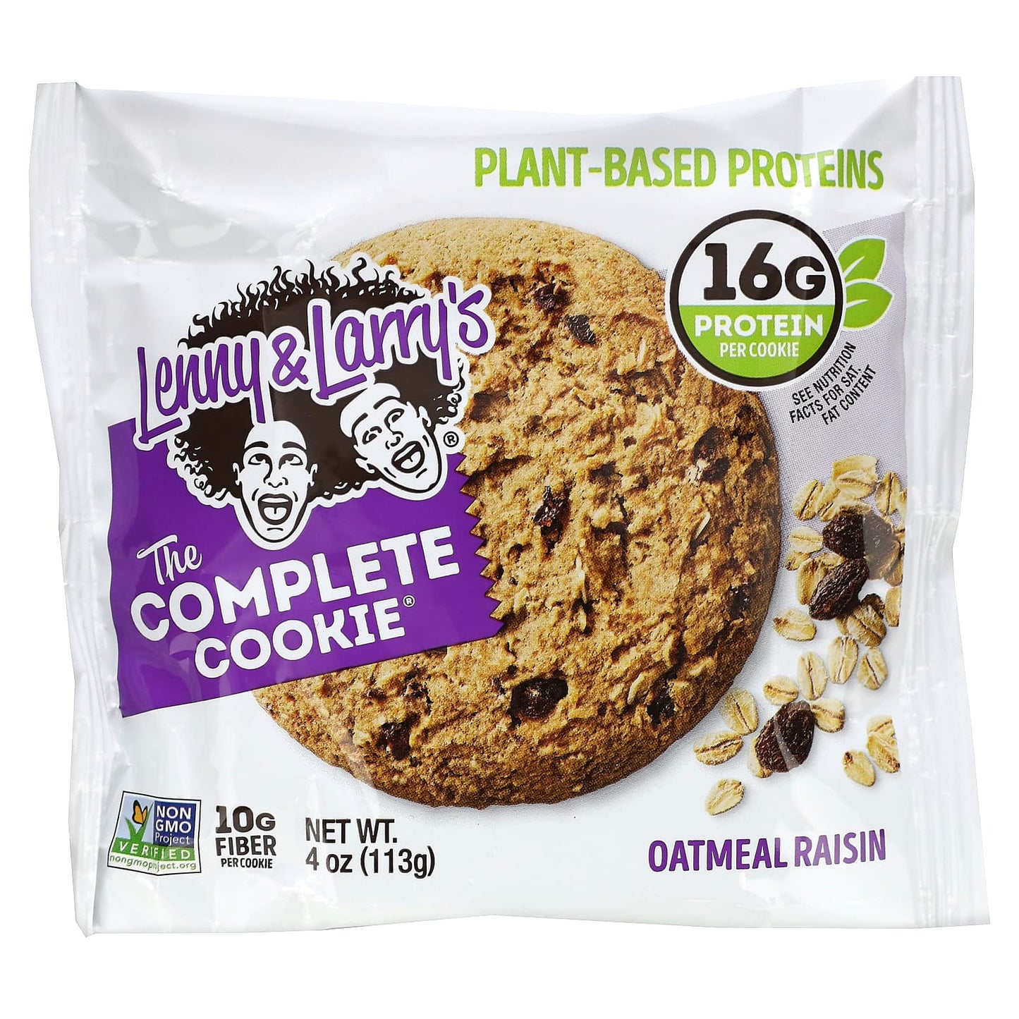 Lenny & Larry's, The Complete Cookie, Oatmeal Raisin, 12 Cookies, 4 oz (113 g) Each