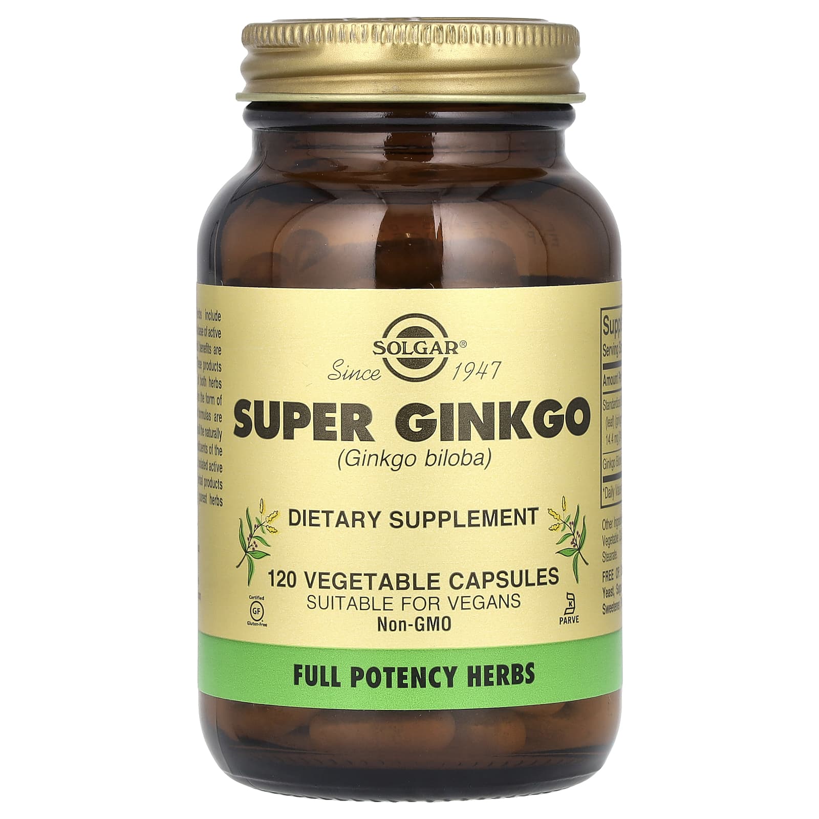 Solgar-Super Ginkgo-120 Vegetable Capsules