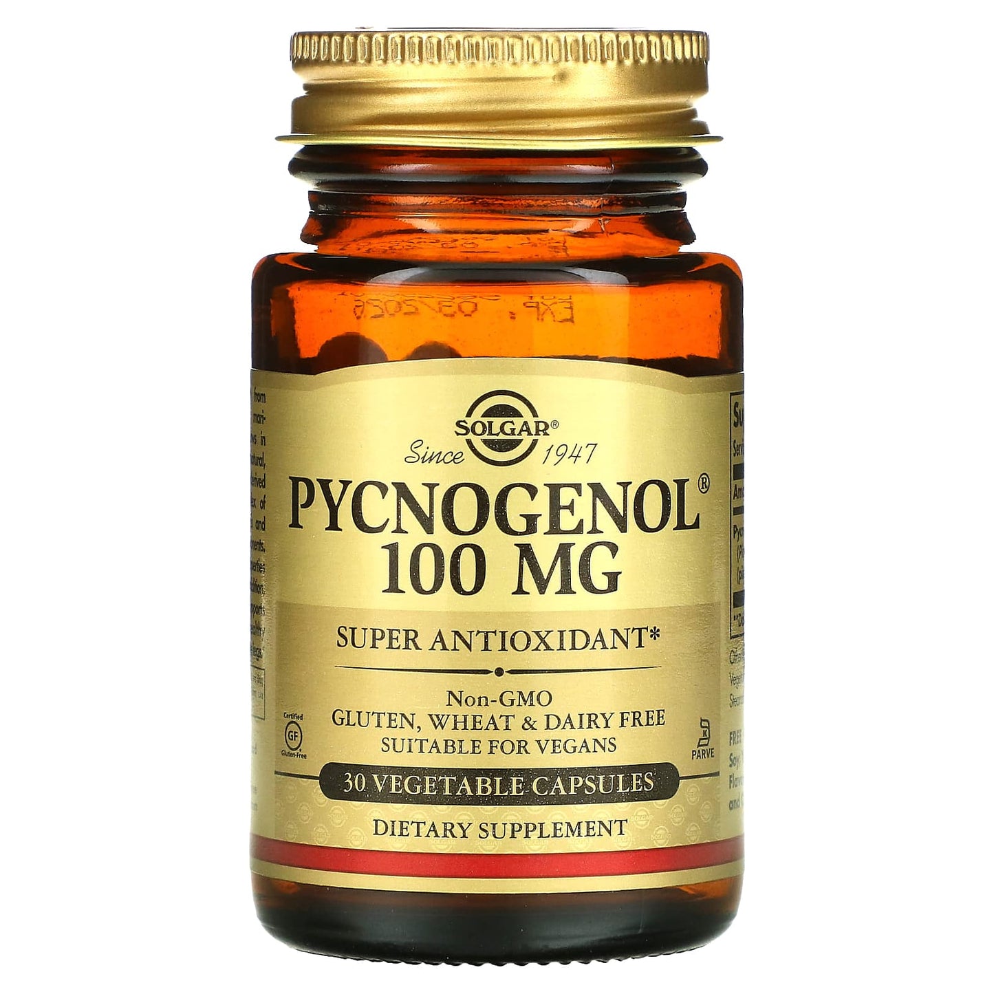 Solgar-Pycnogenol-100 mg-30 Vegetable Capsules