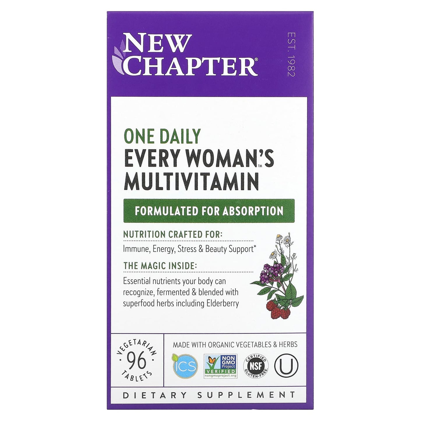 New Chapter-Every Woman's One Daily Multivitamin-96 Vegetarian Tablets