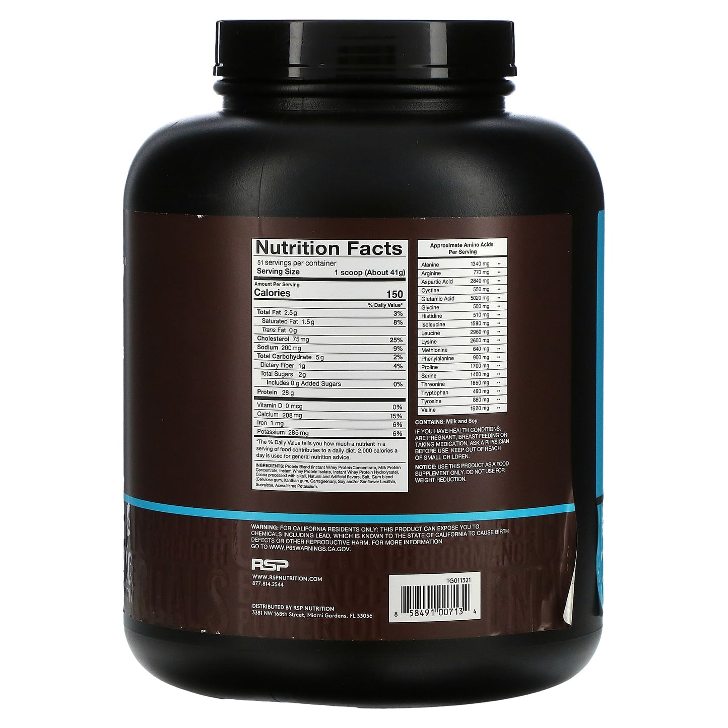 RSP Nutrition, TrueWhey, Chocolate, 4.6 lbs (2.09 kg)