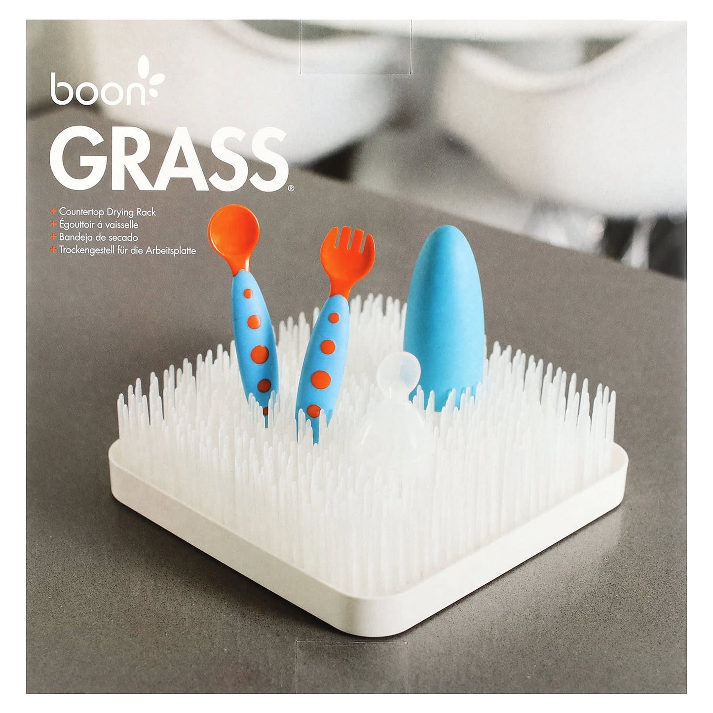 Boon, Grass, Countertop Drying Rack, 1 Rack