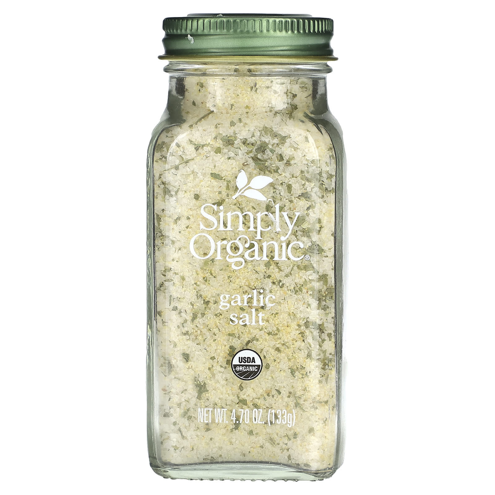 Simply Organic-Garlic Salt-4.7 oz (133 g)