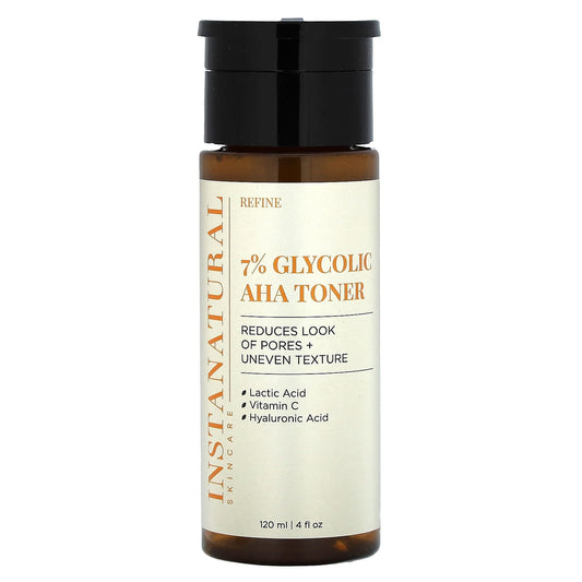 InstaNatural-7% Glycolic AHA Toner-4 fl oz (120 ml)