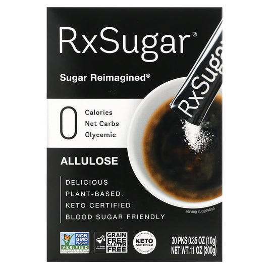 RxSugar-Allulose-30 Stick Packs-0.35 oz (10 g) Each