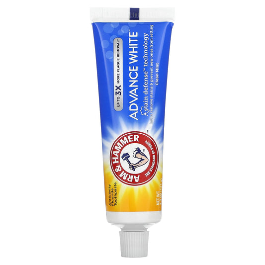 Arm & Hammer-AdvanceWhite-Anticavity Fluoride Toothpaste-Clean Mint-4.3 oz (121 g)