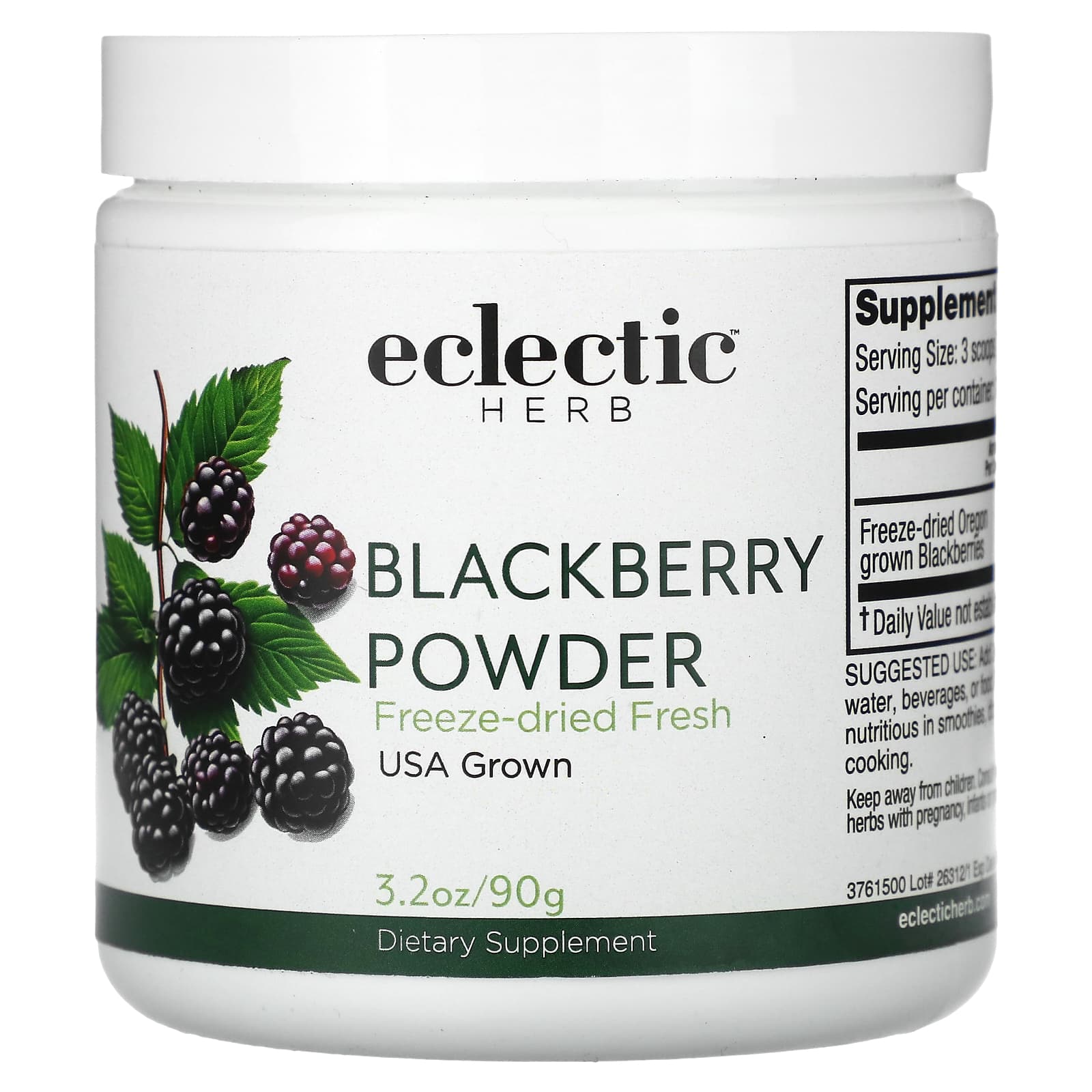 Eclectic Institute-Blackberry Powder-3.2 oz (90 g)