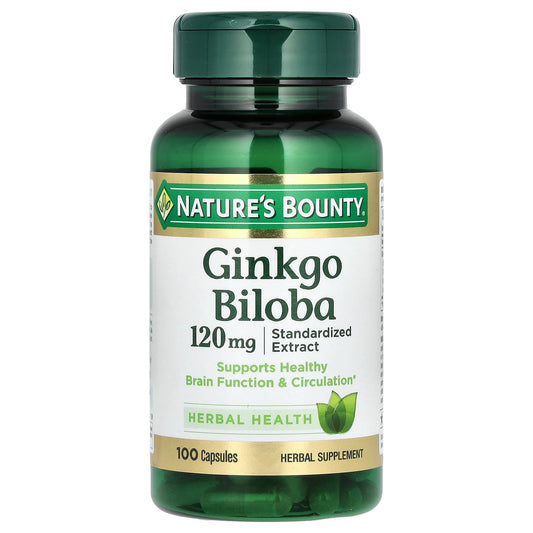 Nature's Bounty-Ginkgo Biloba-120 mg-100 Capsules