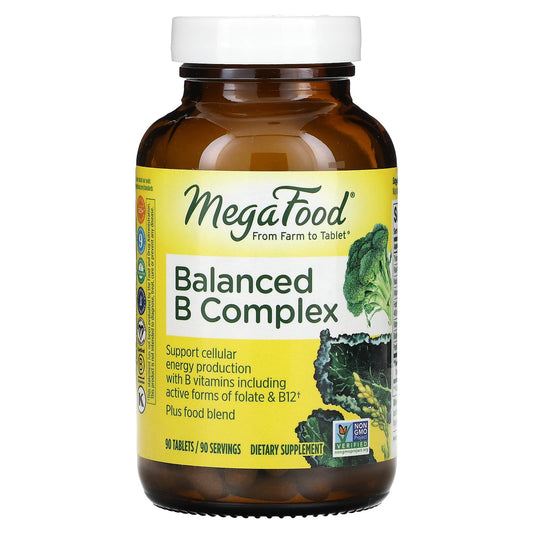 MegaFood-Balanced B Complex-90 Tablets