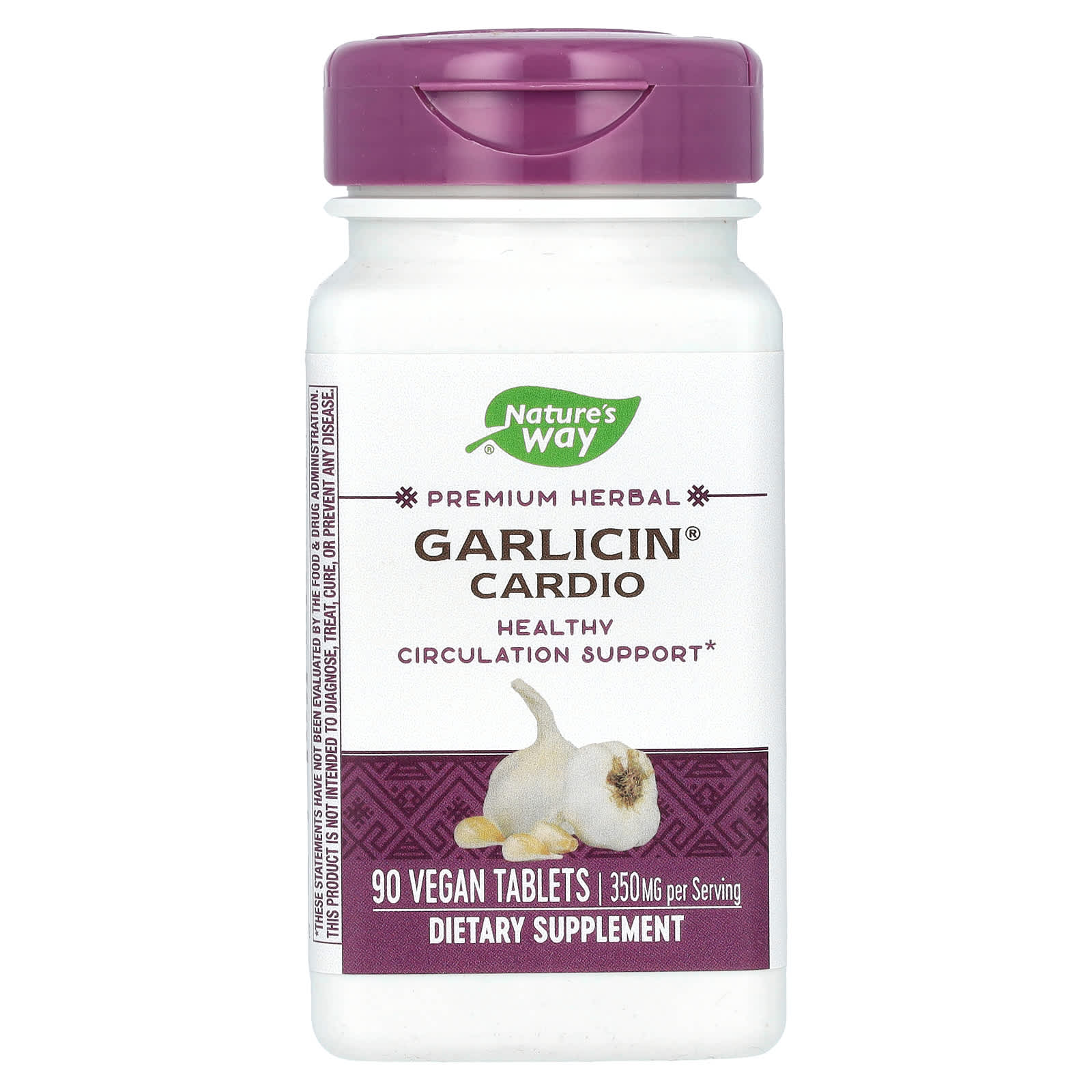 Nature's Way-Garlicin Cardio-350 mg-90 Vegan Tablets