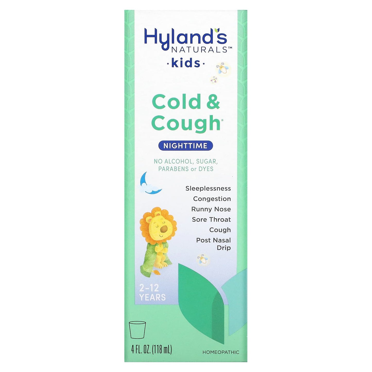 Hyland's Naturals-Kids-Cold & Cough-Nighttime-Ages 2-12-Unflavored-4 fl oz (118 ml)