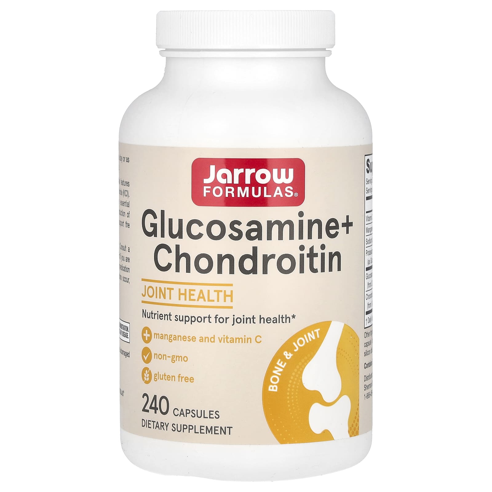 Jarrow Formulas-Glucosamine + Chondroitin-240 Capsules