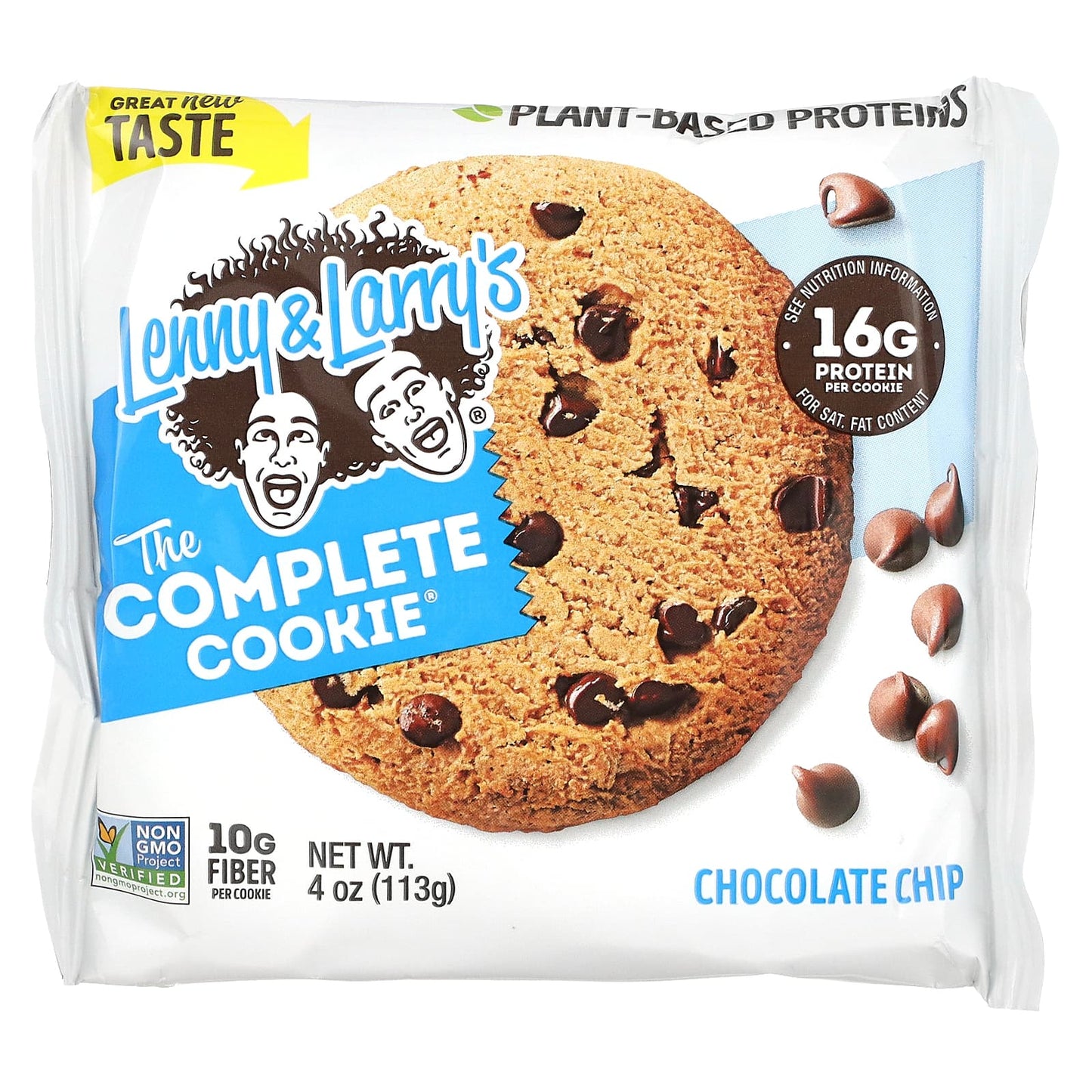 Lenny & Larry's, The COMPLETE Cookie, Chocolate Chip, 12 Cookies, 4 oz (113 g) Each