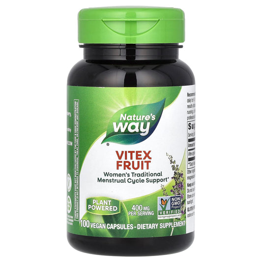 Nature's Way-Vitex Fruit-400 mg-100 Vegan Capsules