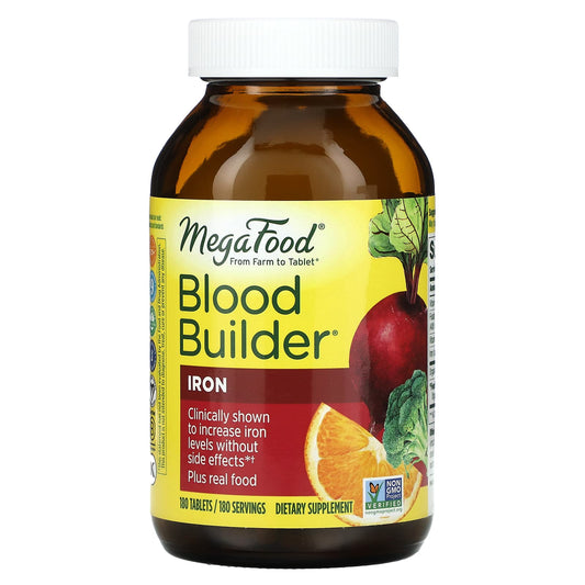 MegaFood-Blood Builder-Iron-180 Tablets