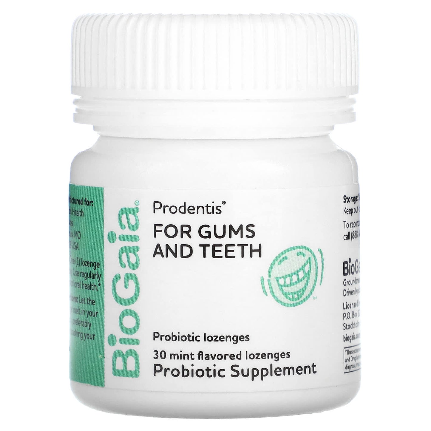 BioGaia, Prodentis For Gums And Teeth, Mint, 30 Probiotic Lozenges