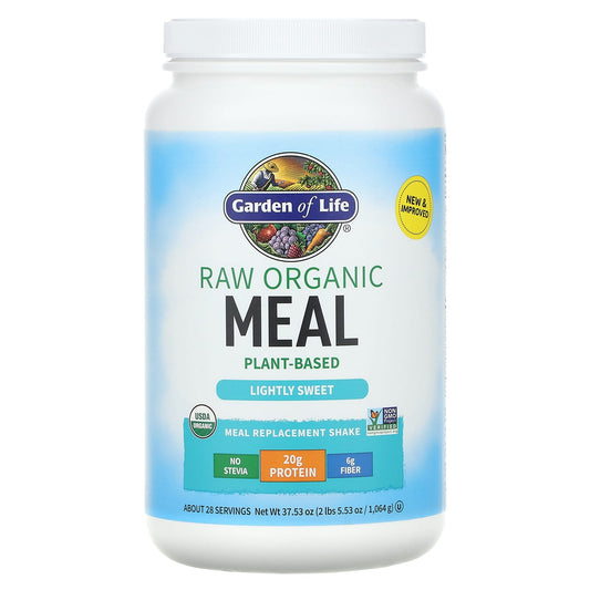 Garden of Life-RAW Organic-Meal Replacement Shake-Lightly Sweet-37.53 oz (1,064 g)