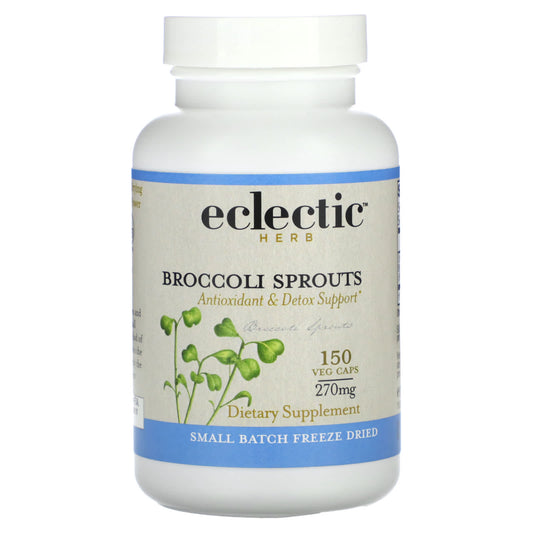 Eclectic Institute-Freeze Dried-Broccoli Sprouts-270 mg-150 Veg Caps