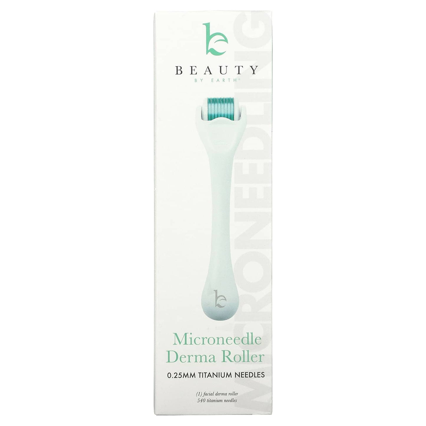 Beauty By Earth, Microneedle Derma Roller, 0.25 MM Titanium Needles, 1 Roller