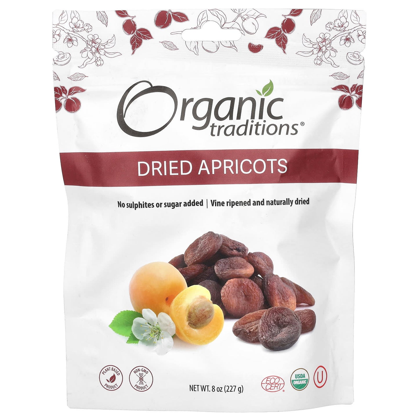 Organic Traditions-Dried Apricots-8 oz (227 g)