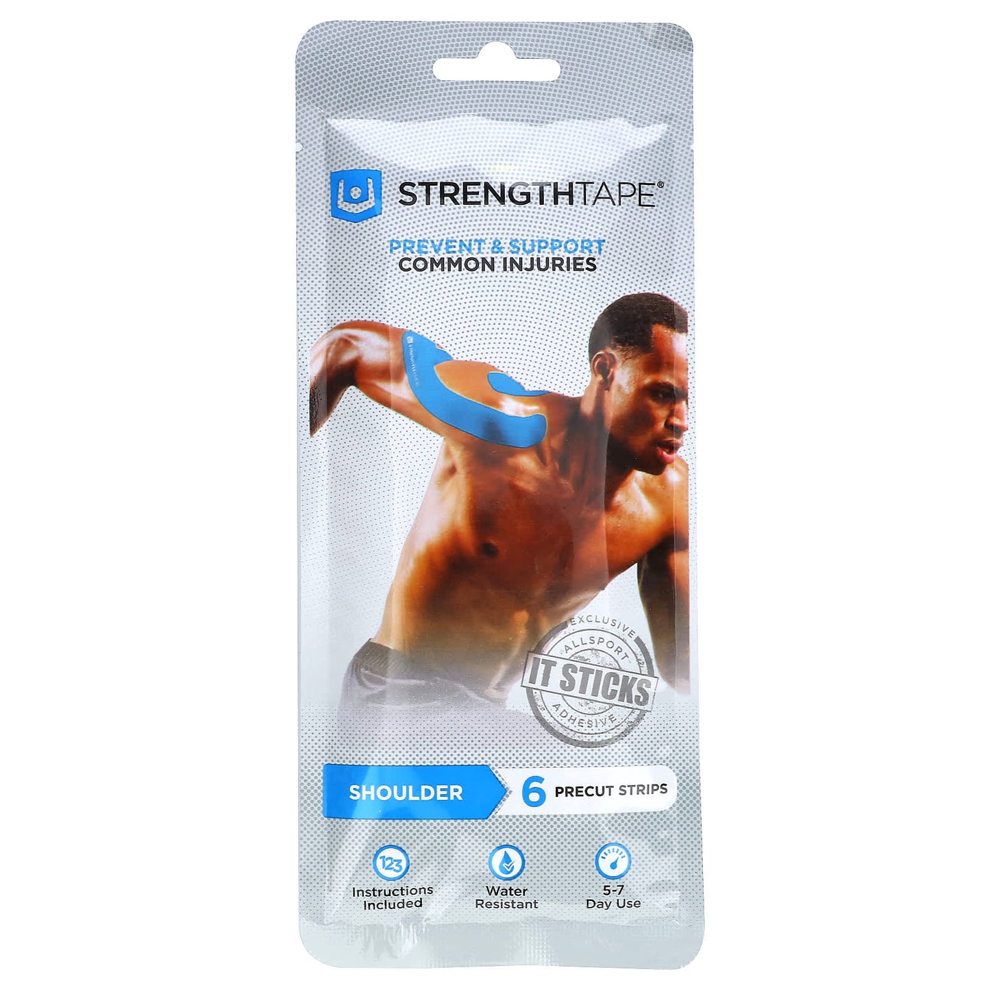 Strengthtape-Kinesiology Tape Kit-Shoulder-6 Precut Strips