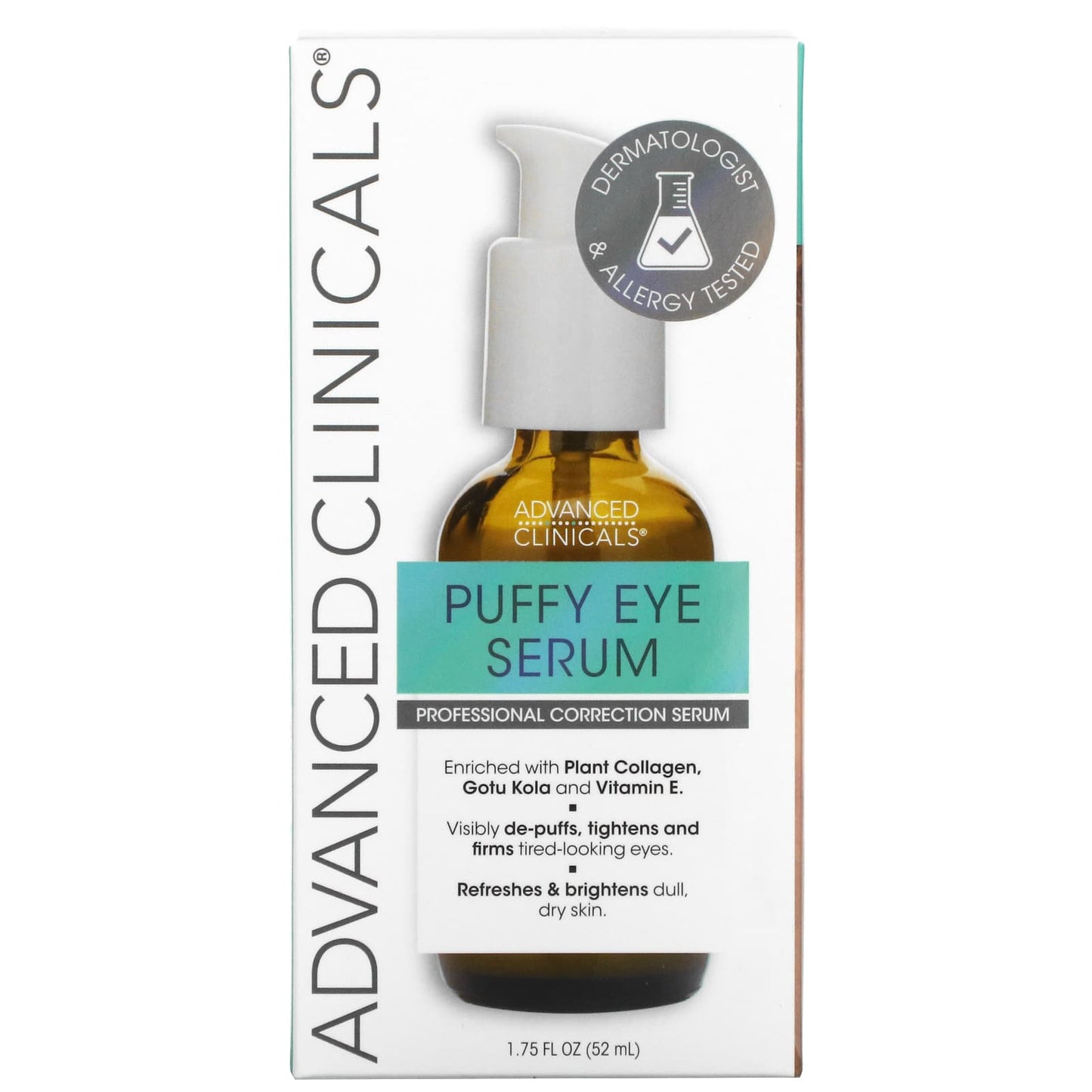 Advanced Clinicals, Puffy Eye Serum, Professional Correction Serum, 1.75 fl oz (52 ml)