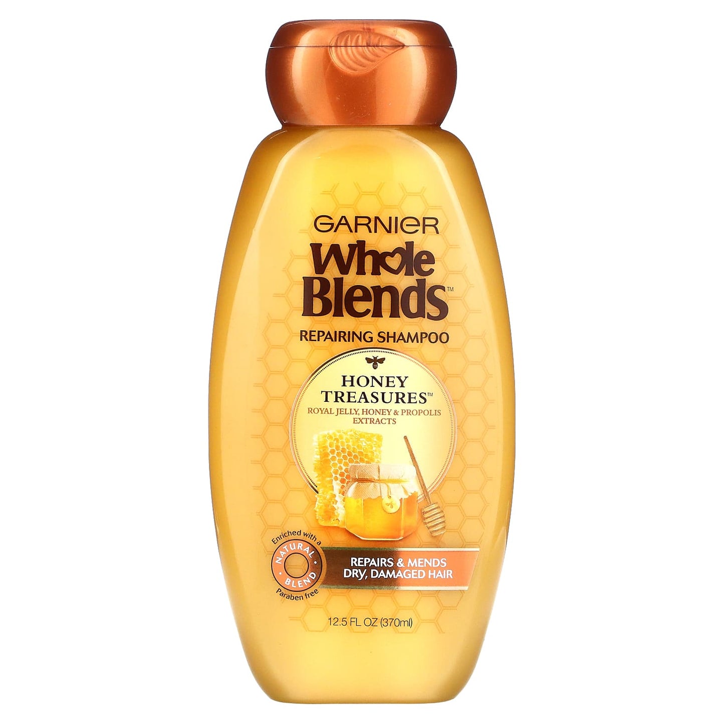 Garnier-Whole Blends-Honey Treasures Repairing Shampoo-12.5 fl oz (370 ml)