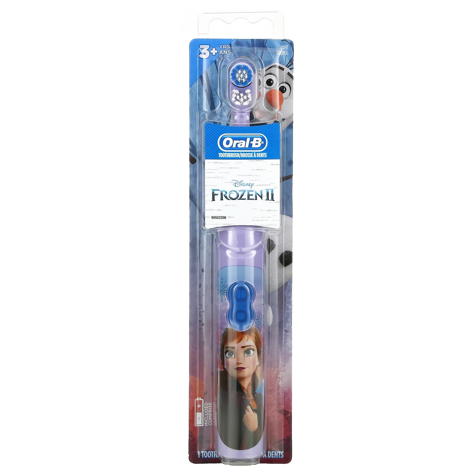 Oral-B-Kids-Battery Toothbrush-Soft-Frozen-1 Toothbrush