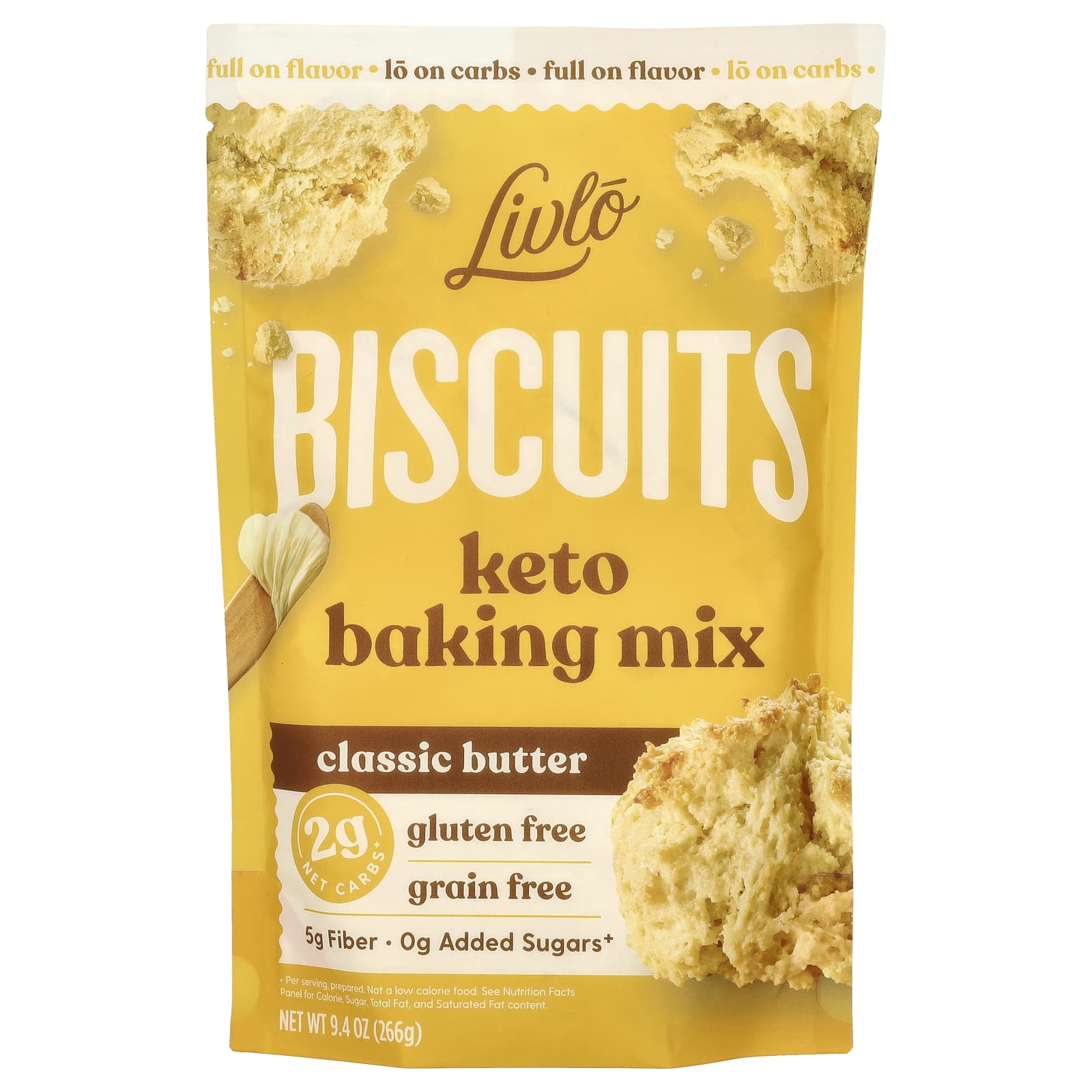 Livlo-Biscuits-Keto Baking Mix-Classic Butter- 9.4 oz (266 g)