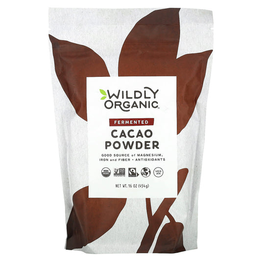 Wildly Organic-Fermented Cacao Powder-16 oz (454 g)