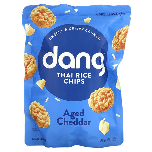 Dang Foods-Thai Rice Chips-Aged Cheddar-3.5 oz (100 g)