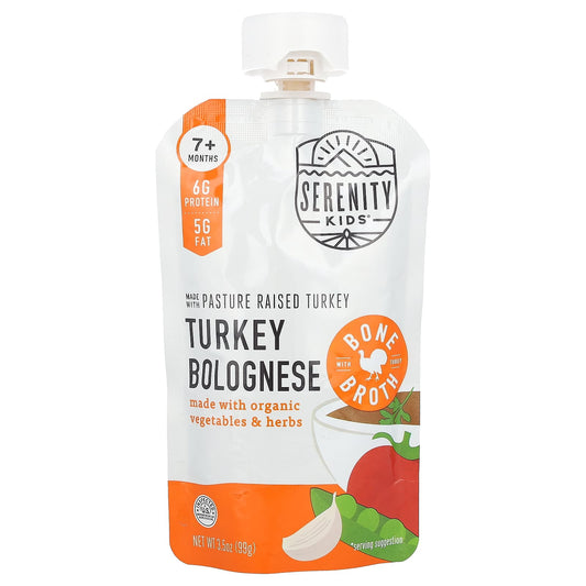 Serenity Kids-Turkey Bolognese with Organic Vegetables & Herbs-7+ Months-3.5 oz (99 g)