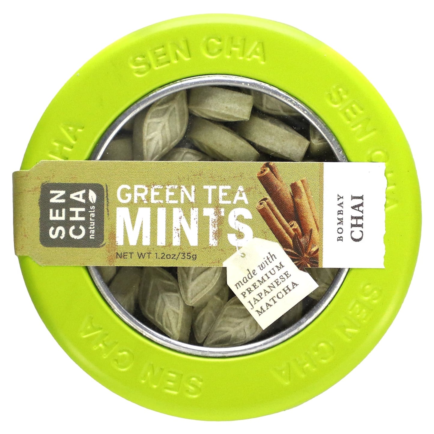 Sencha Naturals-Green Tea Mints-Bombay Chai-1.2 oz (35 g)