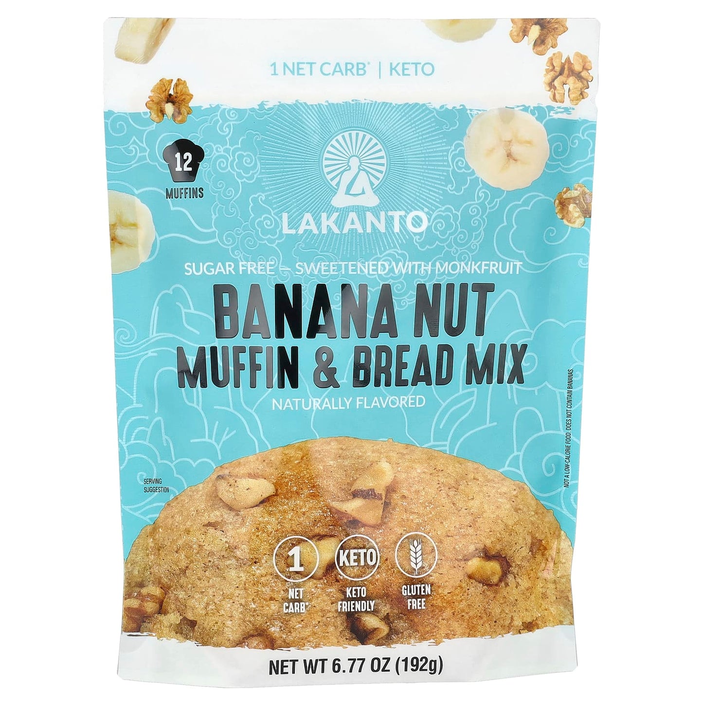 Lakanto-Banana Nut Muffin & Bread Mix-6.77 oz (192 g)