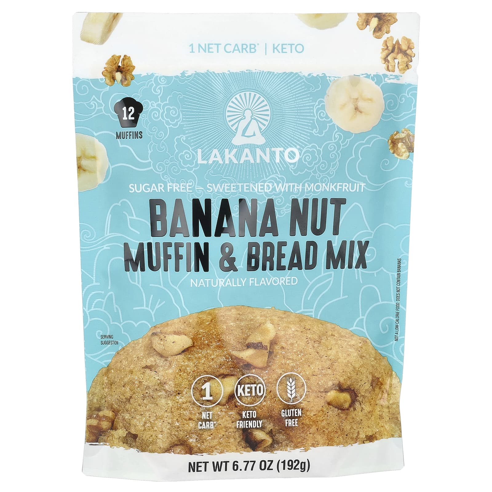 Lakanto-Banana Nut Muffin & Bread Mix-6.77 oz (192 g)