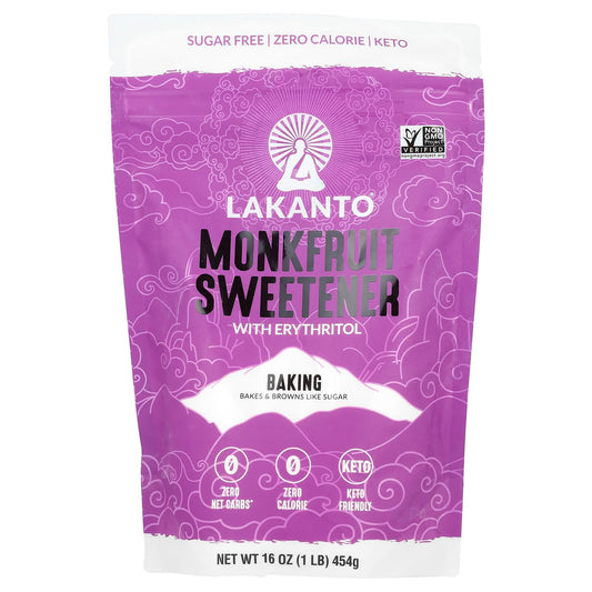 Lakanto-Monkfruit Baking Sweetener with Erythritol-16 oz (454 g)