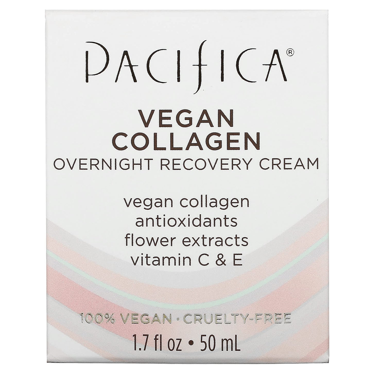 Pacifica, Vegan Collagen, Overnight Recovery Cream, 1.7 fl oz (50 ml)