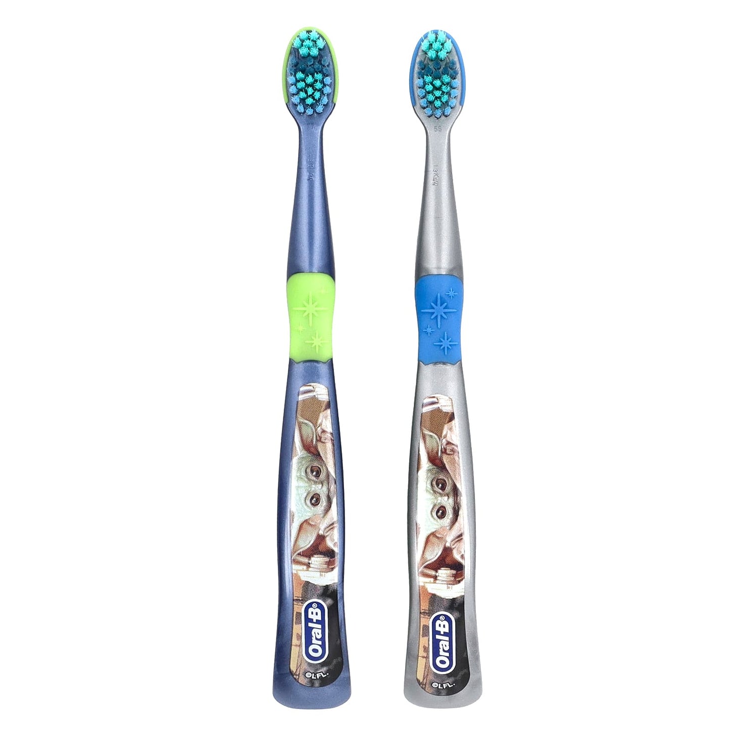 Oral-B, Toothbrushes, Extra Soft, 3+ Yrs, Star Wars, The Mandalorian, 2 Toothbrushes